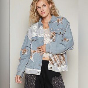 Pol Patchwork Denim Jacket